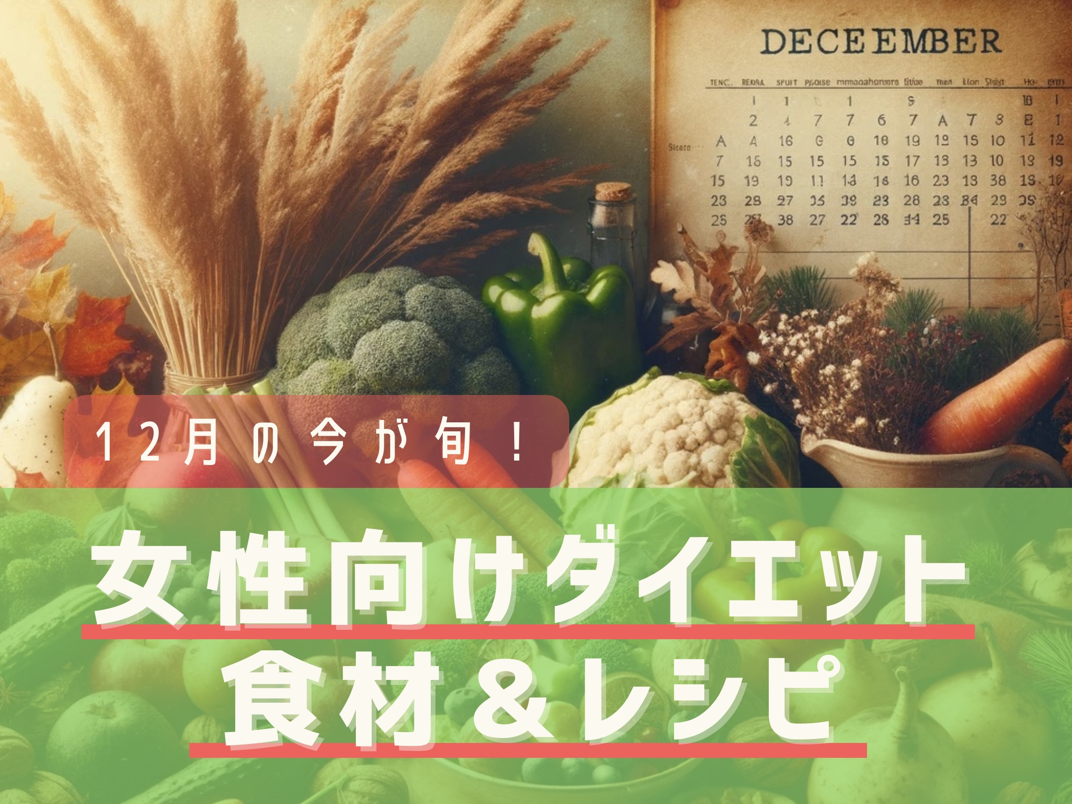 【12月が旬】女性向けダイエット食材＆レシピ